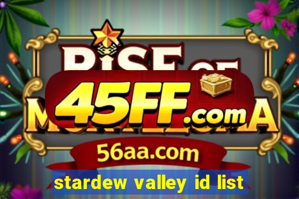 stardew valley id list